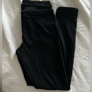 Old Navy Rockstar Super Skinny Black Jeans size 12 Long